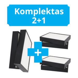 ORIGINALUS FLEXIT NORDIC CL2/3/4 FILTRŲ KOMPLEKTAS 2 + 1