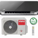 Oro kondicionierius oras – oras VIVAX H+ design ACP-12CH35AEHI+ R32 Grey Mirror, šildymas iki -25C, 3,5 kW