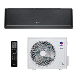 Šilumos siurblys Gree AIRY BLACK GWH09AVCXB-K6DNA1B/I + GWH09AVCXB-K6DNA1B/O 2,7/3,0 kW