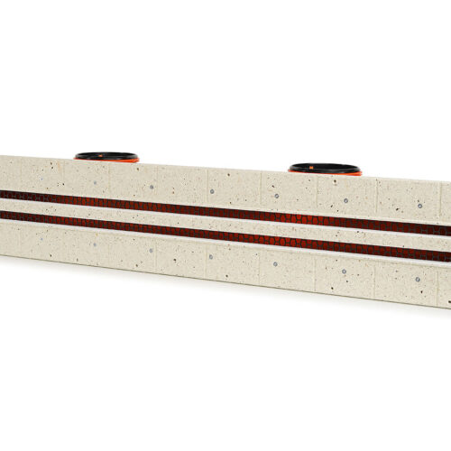 Priglaistomas difuzorius ERGOVENT LINEO PRO PUZZLE | 125 mm jungtys*2vnt. x 2 plyšiai x 1050 mm x 20 mm x be sklendės