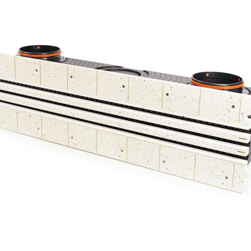 Priglaistomas difuzorius ERGOVENT LINEO PRO CONDI | 150 mm jungtys / 3 plyšiai × 1000 mm × 20 mm / termoizoliuota