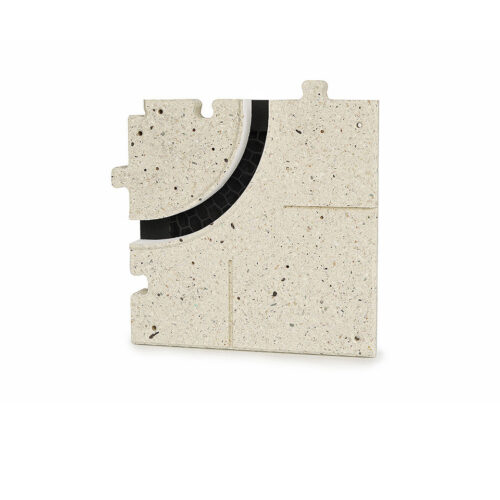 Muliažas ERGOVENT LINEO PRO PUZZLE difuzoriui | 1 plyšys x 20mm / 90 laipsnių kampas apvalintas