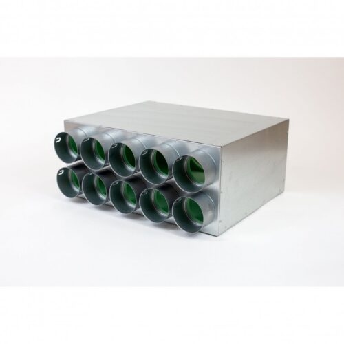 Basic-160-10x75 kolektorinė dėžė su akustine izoliacija, 430x250x185 mm