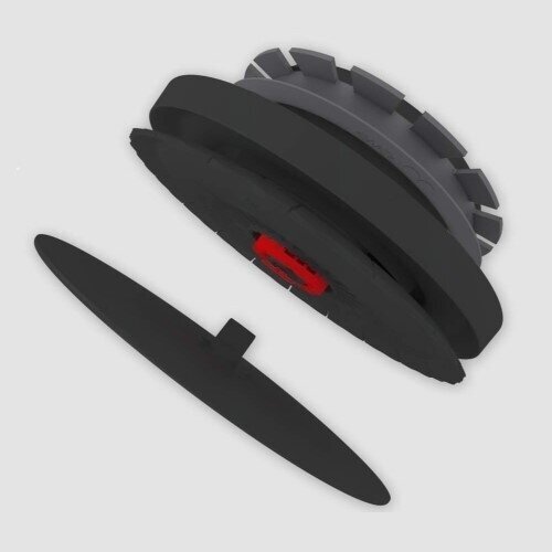 Zehnder ComfoValve Luna S125 black oro padavimo difuzorius