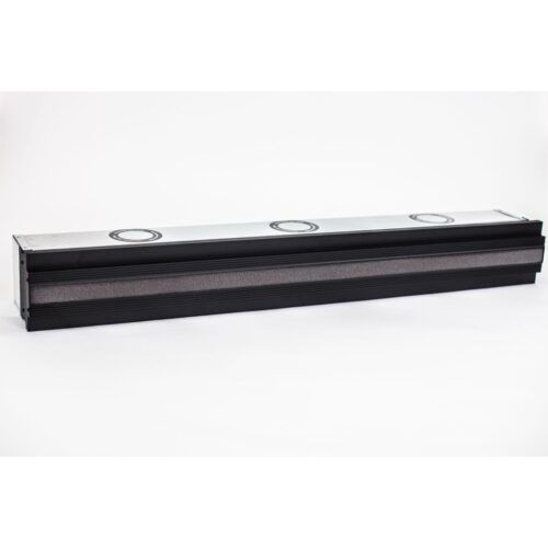 Linea+Box 1000-75/90-30; coanda efektas; akustinė pajungimo dėžė; 1000 mm ilgio, 30 mm plyšys, d90(75)x4 pajungimas.