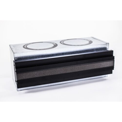 Linea+Box 500-160-30; coanda efektas; akustinė pajungimo dėžė; 500 mm ilgio, 30 mm plyšys, d160x2 pajungimas
