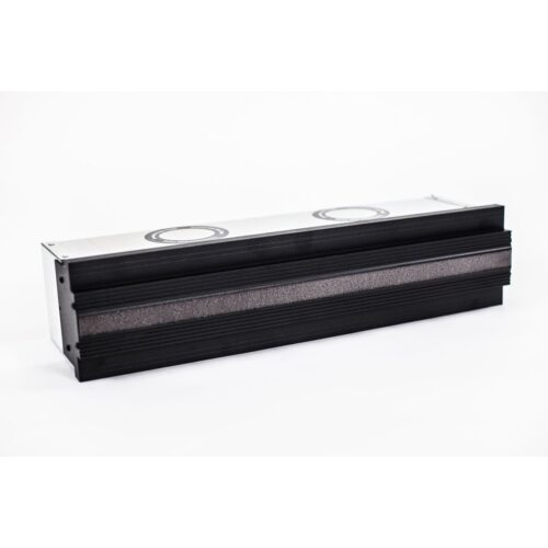 Linea+Box 500-75/90-20; coanda efektas; akustinė pajungimo dėžė; 500 mm ilgio, 20 mm plyšys, d90(75)x2 pajungimas