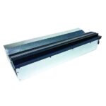 Linea+SlimBox 500-75/90-20; mažo aukščio pajungimo dėže, coanda efektas; 500 mm ilgio, 20 mm plyšys, d90(75)x2 pajung.