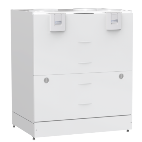 MyVallox 245 CFi VKL LA02 vėdinimo įrenginys su aliuminio šilumokaičiu ir vandeniniu šildytuvu; 800 m3/h 200 Pa. Constant-flow