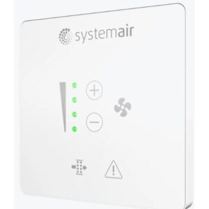 Systemair SAVE LIGHT White valdymo skydelis su pagrindinėmis funkcijomis