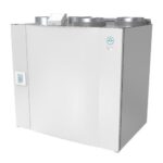 Systemair SAVE VTC 500 L; priešpriešinis šilumokaitis; integruotas HMI valdymo pultelis.