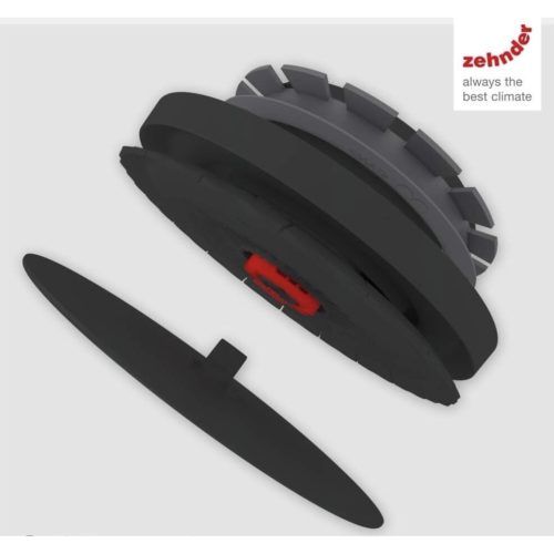 Zehnder ComfoValve Luna E125 black oro štraukimo difuzorius